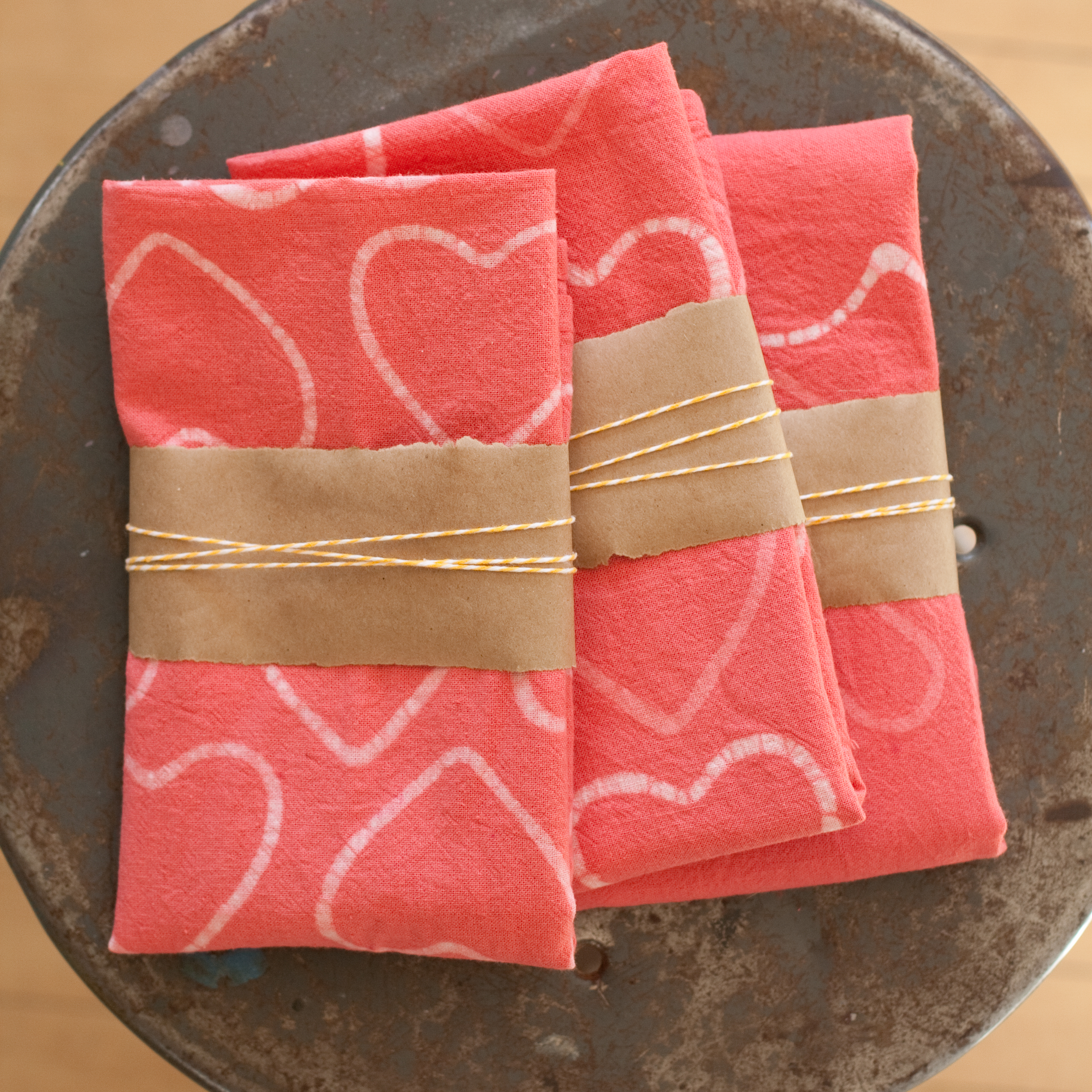 DIY batik dishtowel | cogs & cupcakes