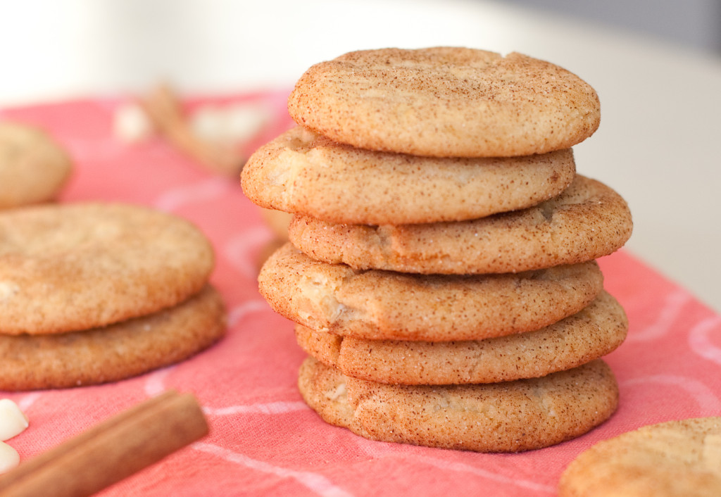 white chocolate chips snickerdoodles | cogs & cupcakes