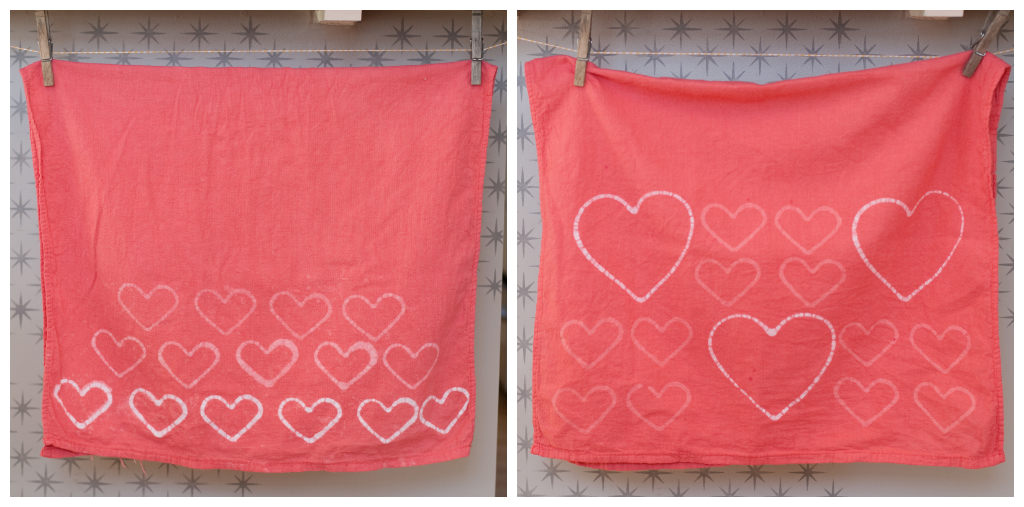 DIY batik dishtowel | cogs & cupcakes